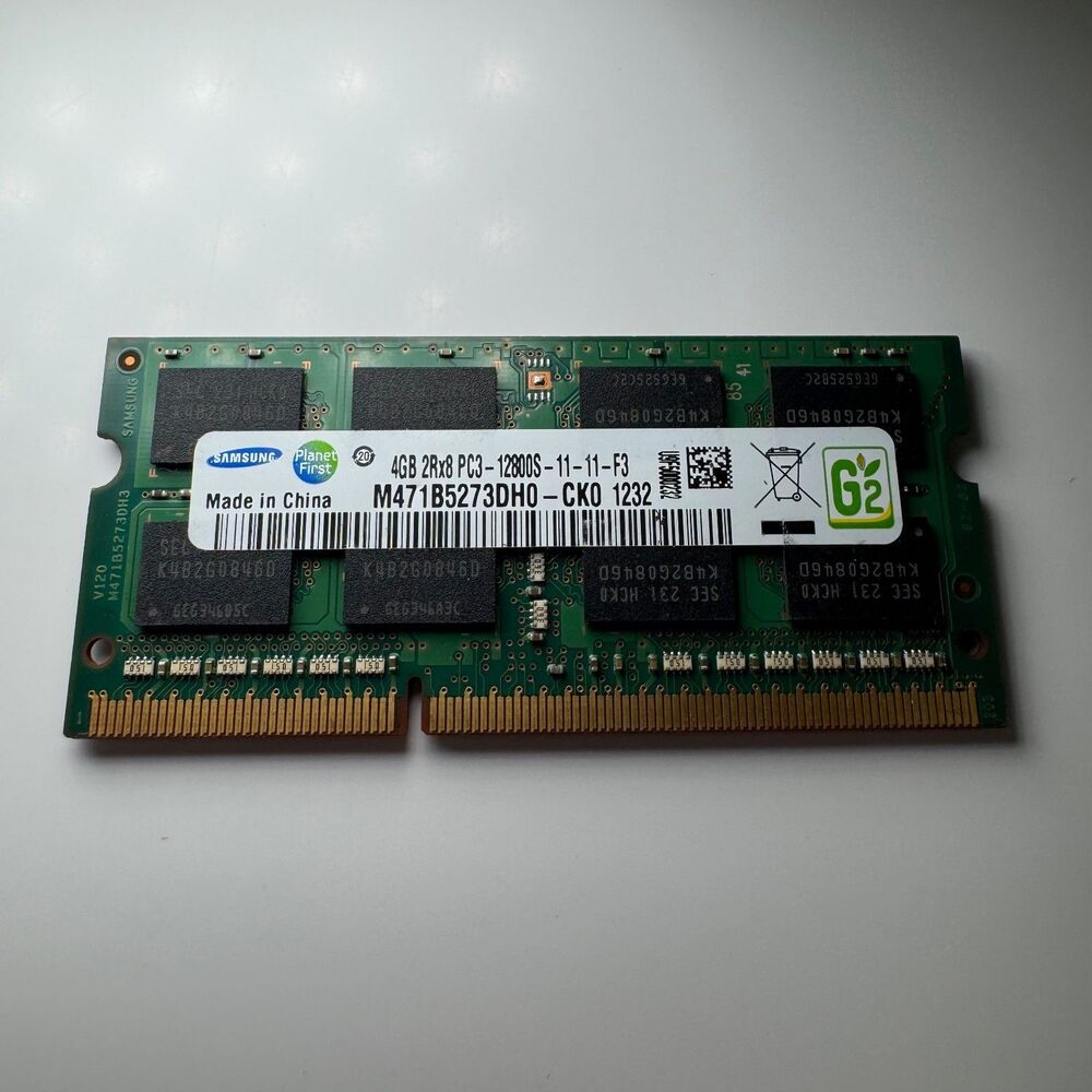 Samsung 4GB DDR3 Laptop RAM PC3-12800S 1600MHz SODIMM M471B5273DH0-CK0 204-Pin